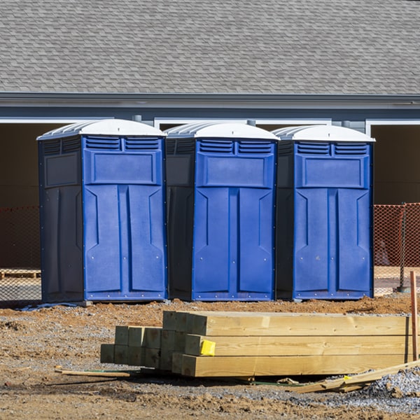 is there a specific order in which to place multiple portable toilets in Sunman Indiana
